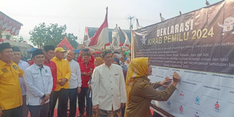 Kirab KPU Digelar Di Kabupaten Serang KPU Targetkan Partisipasi