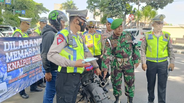 Ganggu Ketertiban, Puluhan Motor Knalpot Brong Dijaring Polisi di Kota Tangerang