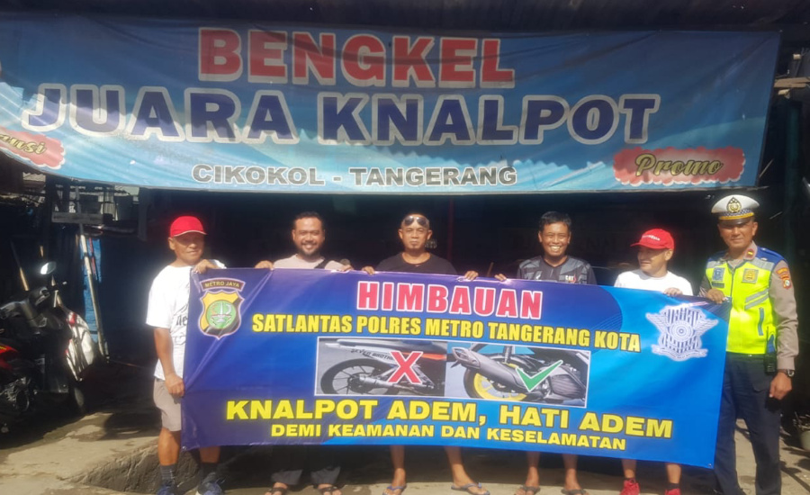 Polisi Imbau Pengendara Motor Tak Gunakan Knalpot Brong