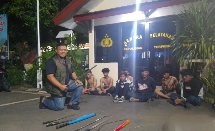 Polisi Gagalkan Rencana Tawuran Remaja di Cibodas, 12 Sajam Disita