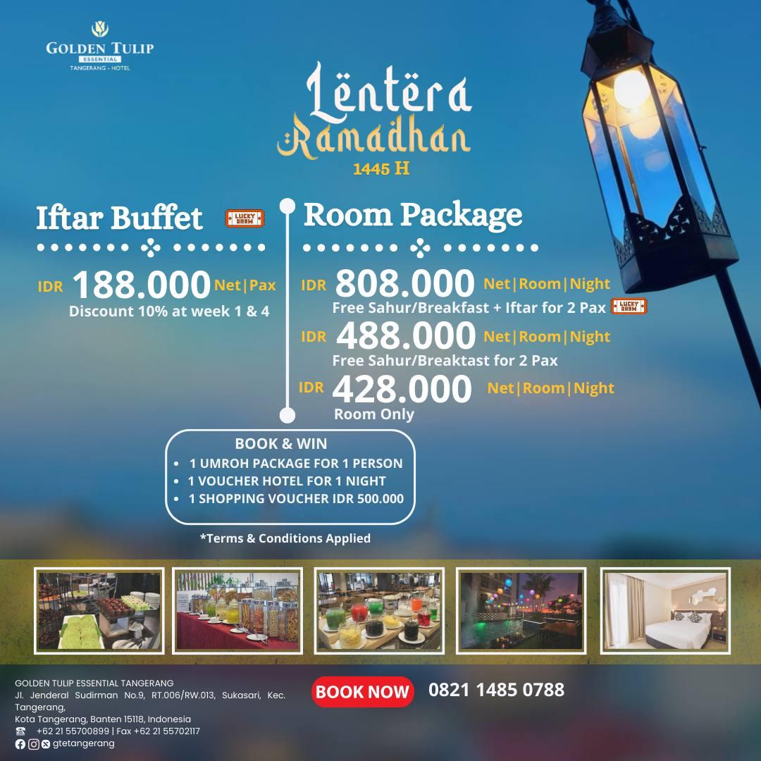 Iftar, Golden Tulip Essential Tangerang Sajikan 100 Menu All You Can It Plus Hadiah Umroh