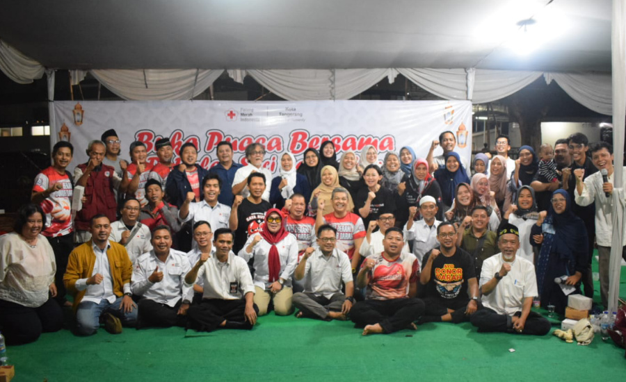 Apresiasi, PMI Kota Tangerang Berbuka Puasa Bersama Pendonor Rutin