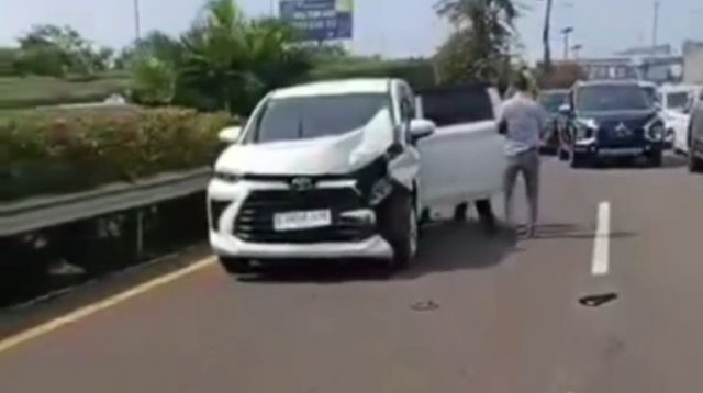 Tabrakan Beruntun di Ruas Tol Ir. Sedyatmo, Ditangani Polisi dan Berakhir Damai