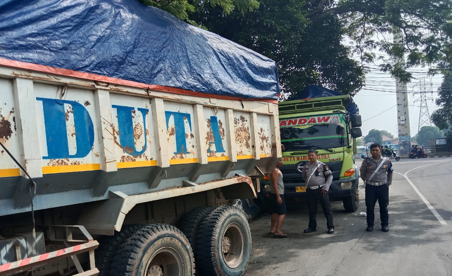 Awasi Jam Operasional Truk Tanah di Tangerang, Polisi Bentuk Tim Gabungan dan Dirikan 8 Pos Pantau, 13 Truk Ditilang