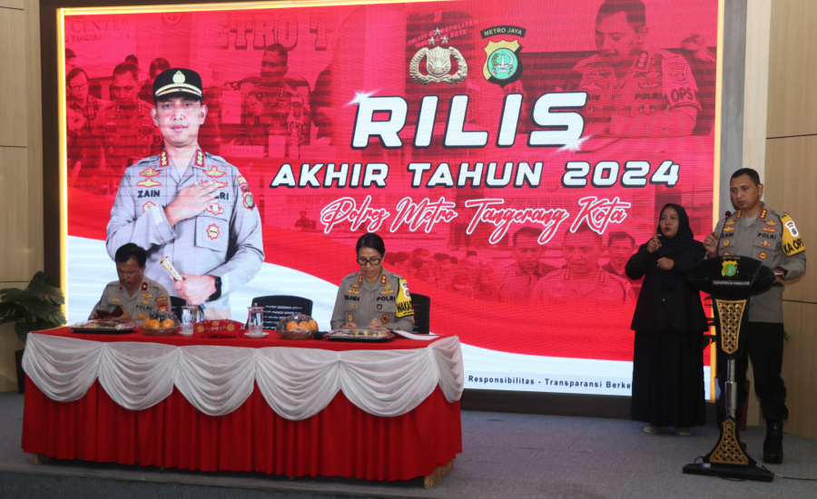 Rilis Akhir Tahun, Kapolres Metro Tangerang Kota Ungkap Kinerja 2024