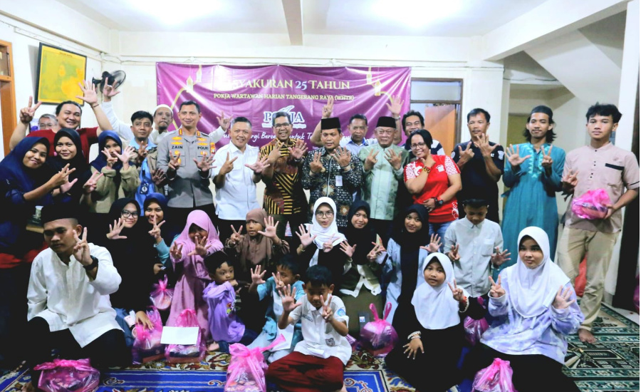 Milad ke-25, Pokja WHTR Berbagi Bahagia Bersama Puluhan Yatim