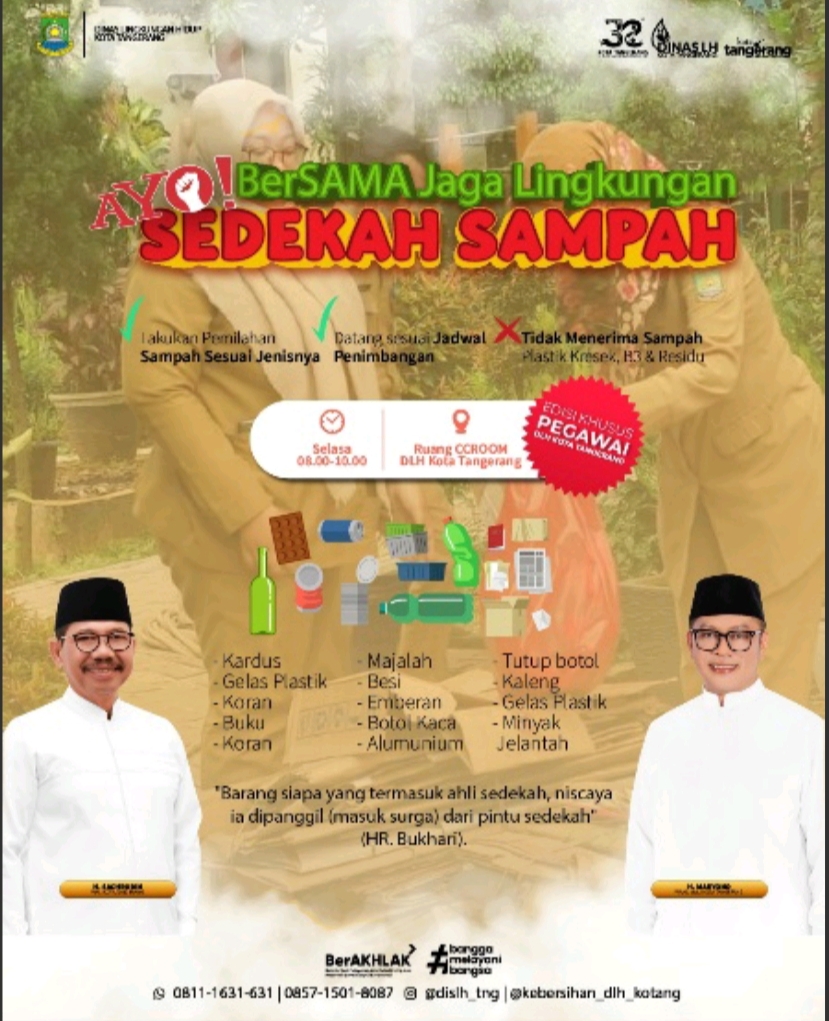 Warga Kota Tangerang Diminta Kurangi Sampah Selama Ramadan dan Idul Fitri 1446 H, Begini Caranya!