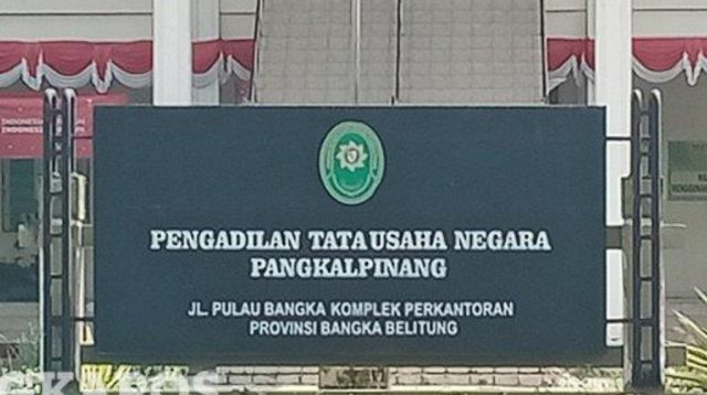 PTUN Pangkal Pinang Terima Gugatan H. Eddy Sofyan terhadap BPN Belitung